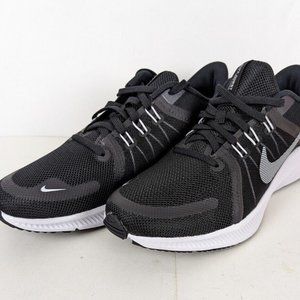 Nike Women's Quest 4 Size 8 Road Running Shoes DA1106-006 Black/Dark Smoke Gray